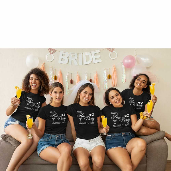 Classy Hen Party T Shirts Personalised Hen Do Tops