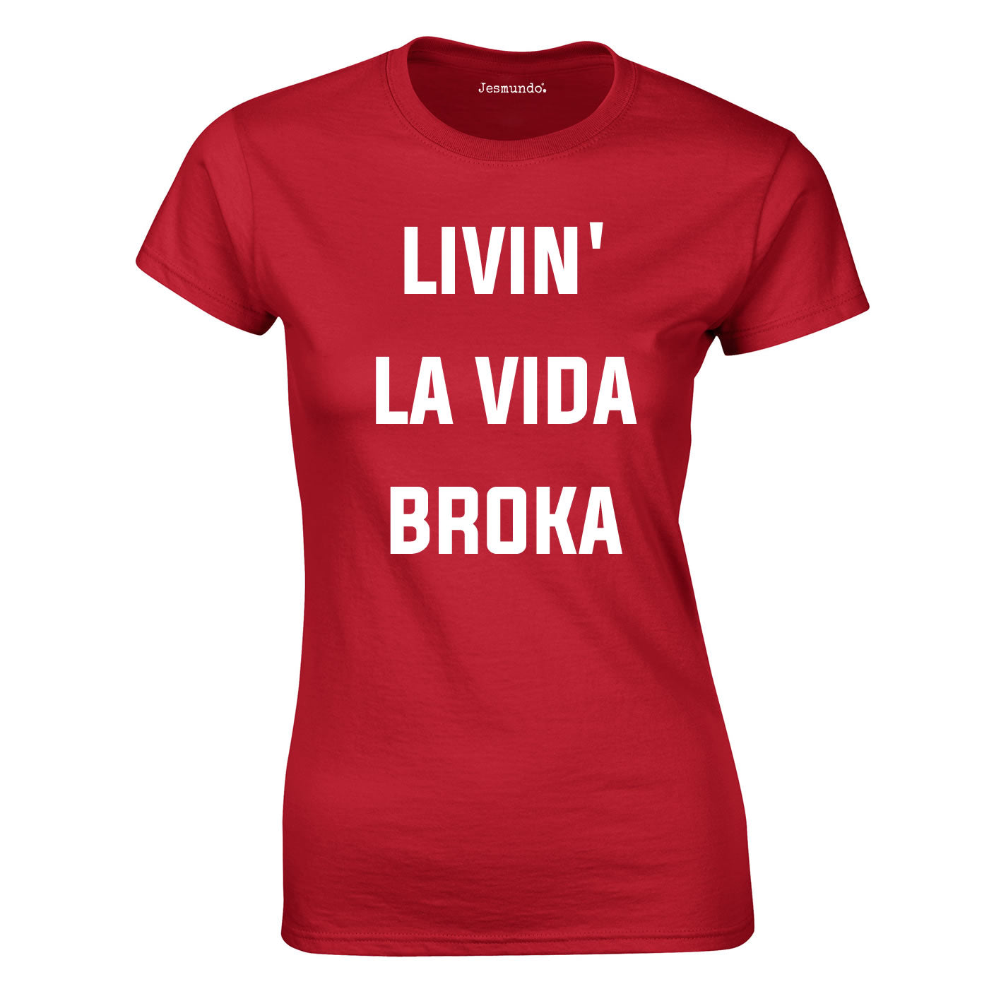 SALE - Livin La Vida Broka Womens Tee Red