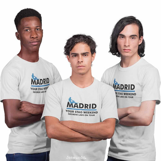Madrid Stag Weekend T Shirts For Lads