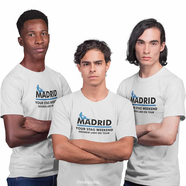 Madrid Stag T Shirts Custom Printed Stag Weekend T Shirts
