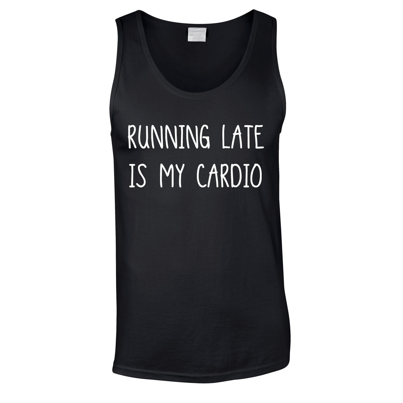 Running Late Is My Cardio Vest In Black