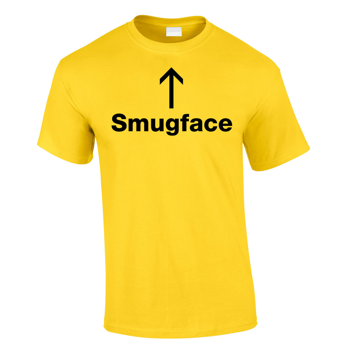 Smugface Tee In Yellow