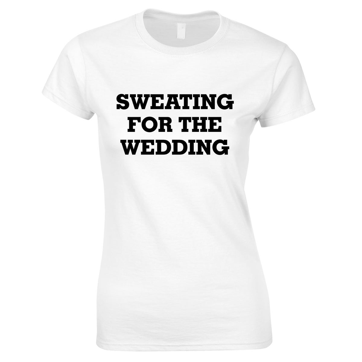 Sweating For The Wedding Top In White