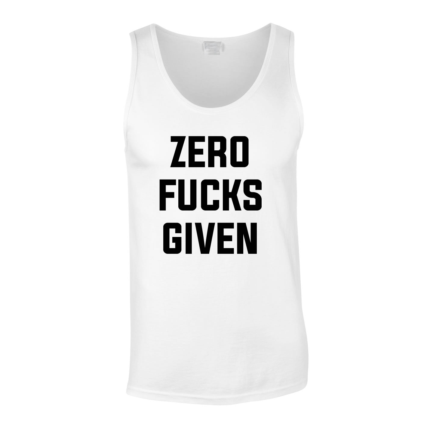 Zero F's Given Vest In White