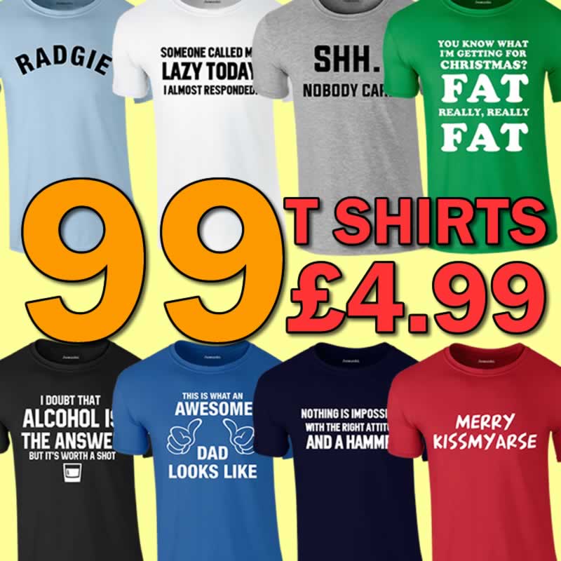 The Cheapest Slogan T Shirts In The Jesmundo Sale Event