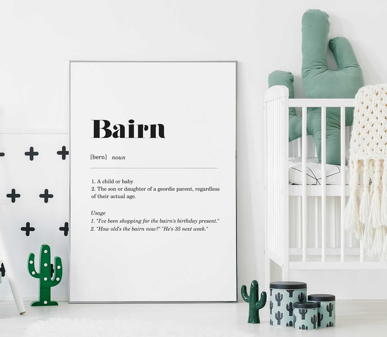 Bairn Geordie Definition Poster