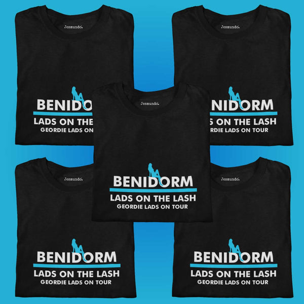 Benidorm Lads Holiday Custom Printed T Shirts