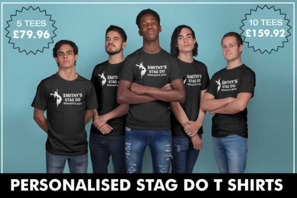 Personalised Stag Do T Shirts