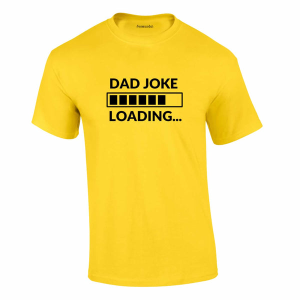 Dad Joke Loading Tee In Yellow
