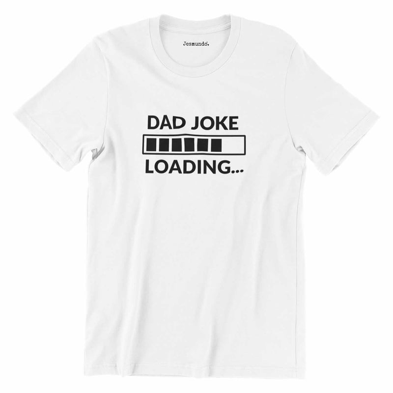 Dad Joke Loading Tee In White