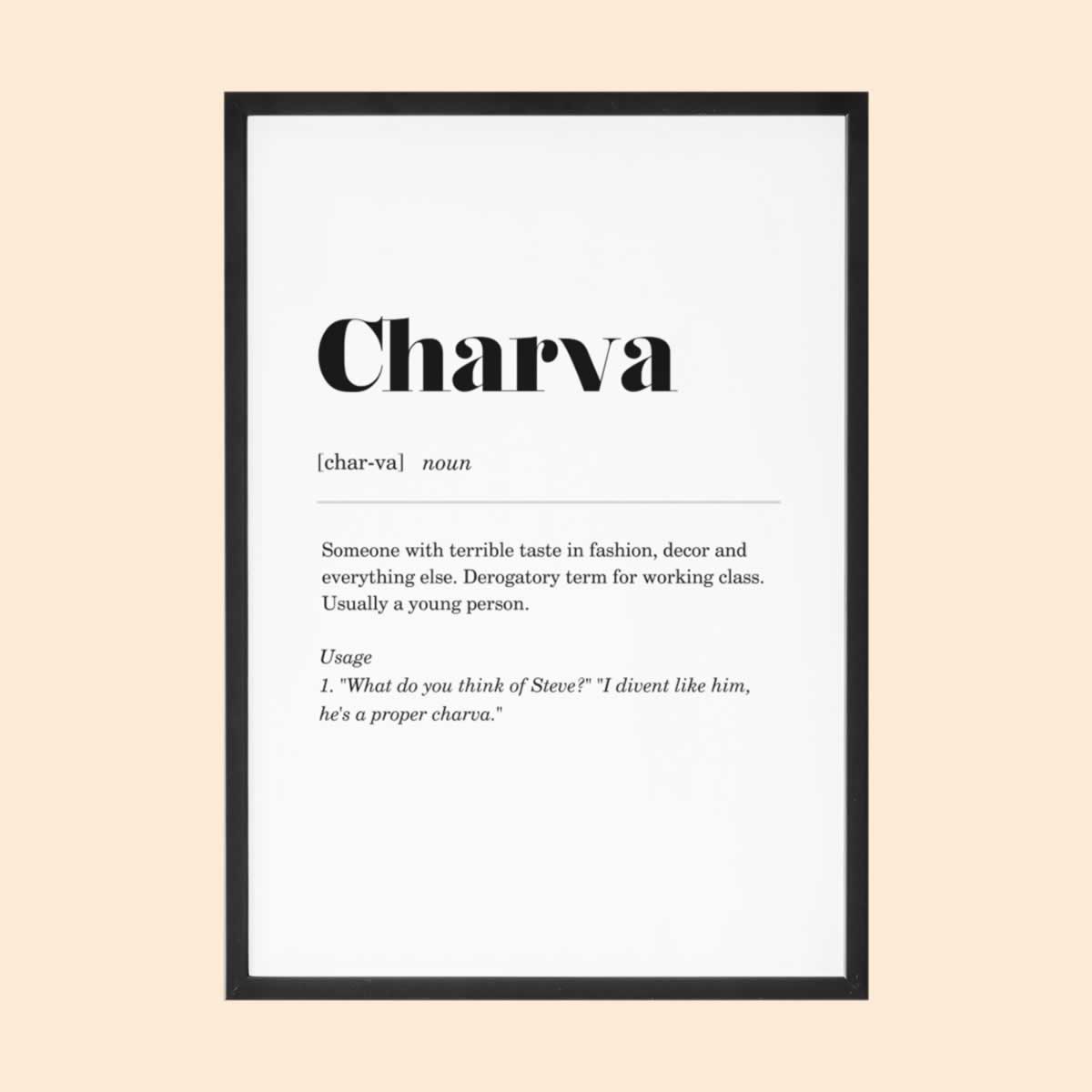 Charva Geordie Definition Print