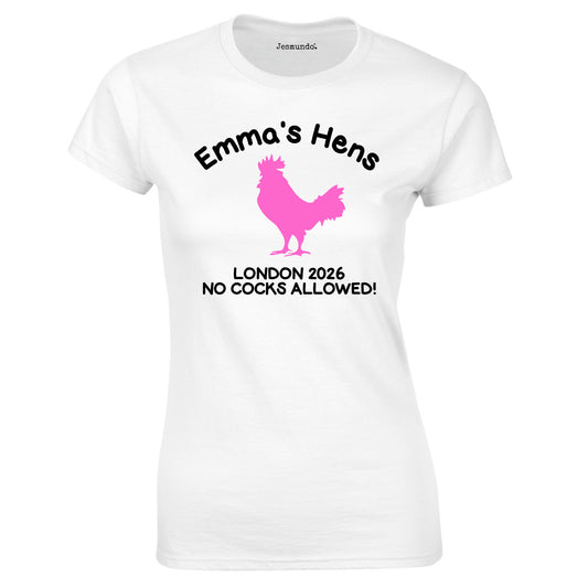 Hens No Cocks Allowed T-Shirts For Hen Party