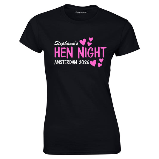 Personalised Slogan Hen Party T Shirts For Hen Night