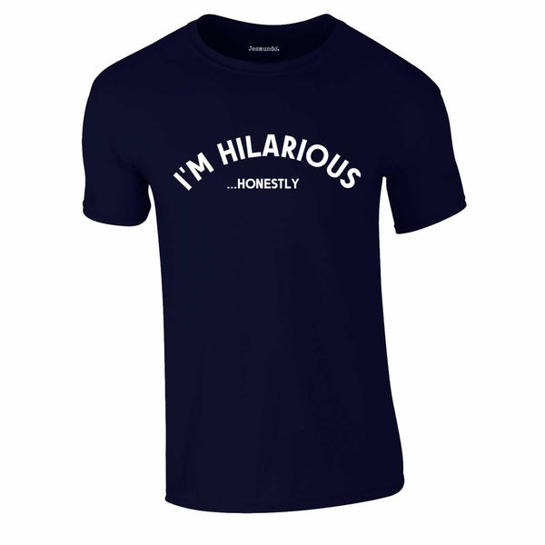 I'm Hilarious Honestly Tee In Navy