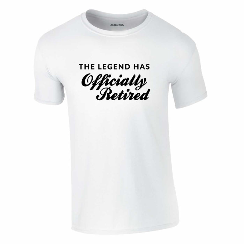 The Legend Has Officially Retired Tee In White