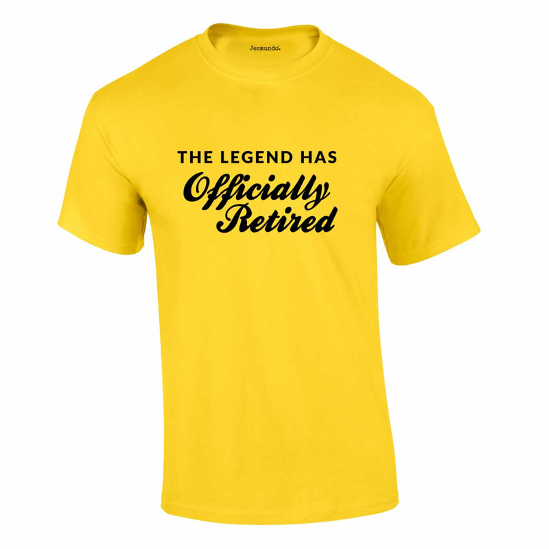 The Legend Has Officially Retired Tee In Yellow