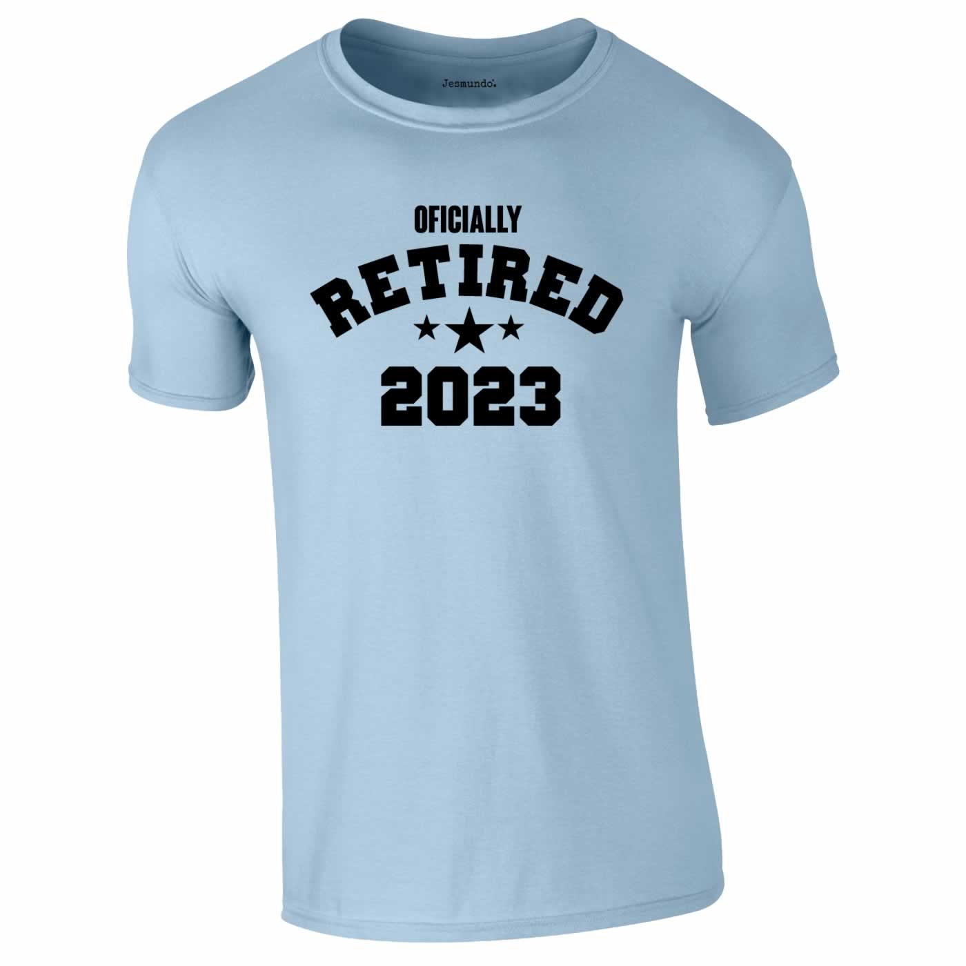 Officially Retired 2023 Tee In Sky Blue