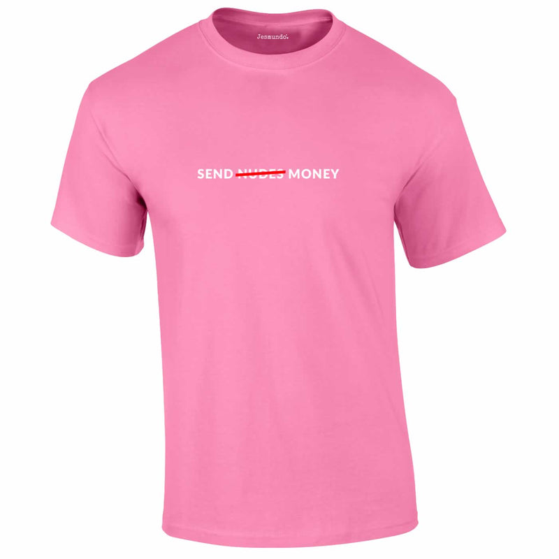 Send Money Tee In Pink