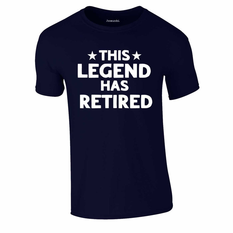 This Legend Has Retired Tee In Navy