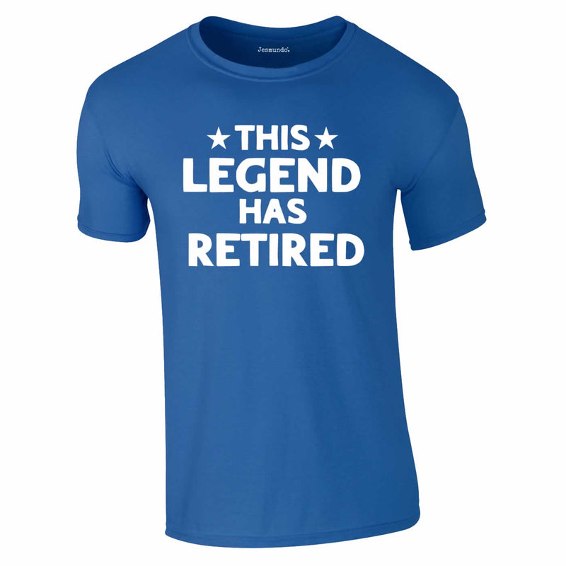 This Legend Has Retired Tee In Royal Blue