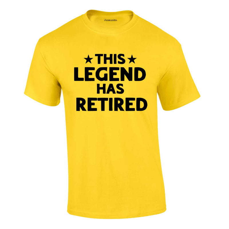 This Legend Has Retired Tee In Yellow