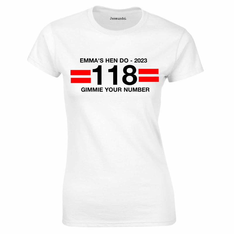 118 Theme Hen Party T Shirts Custom Printed