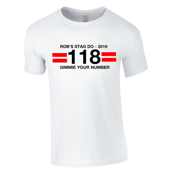 118 Theme Stag Do T Shirts