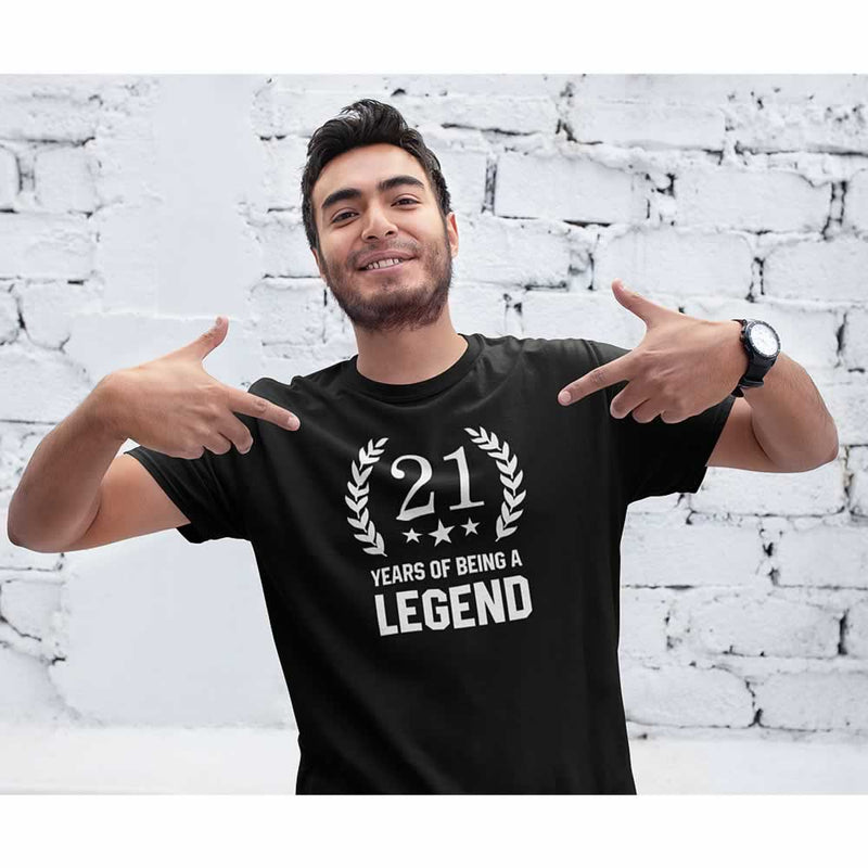 Men's 21 Years Of Being A Legend T-Shirt