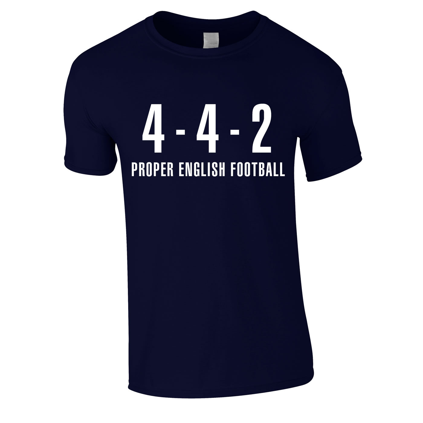 4-4-2 Proper English Football Tee In Navy