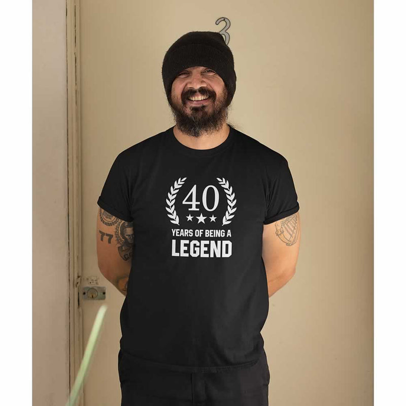 Men's 40 Years Of Being A Legend T-Shirt