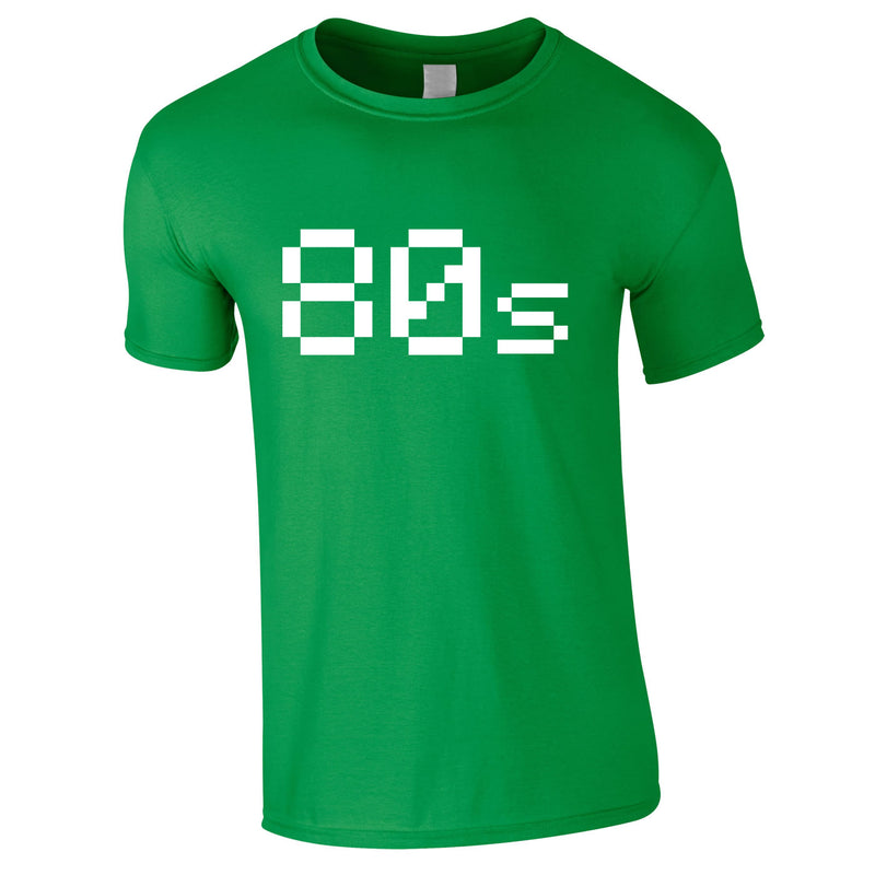 80's Pixel Tee In Green