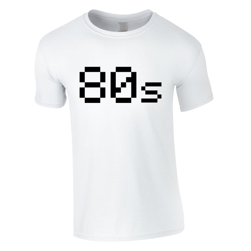 80's Pixel Tee In White