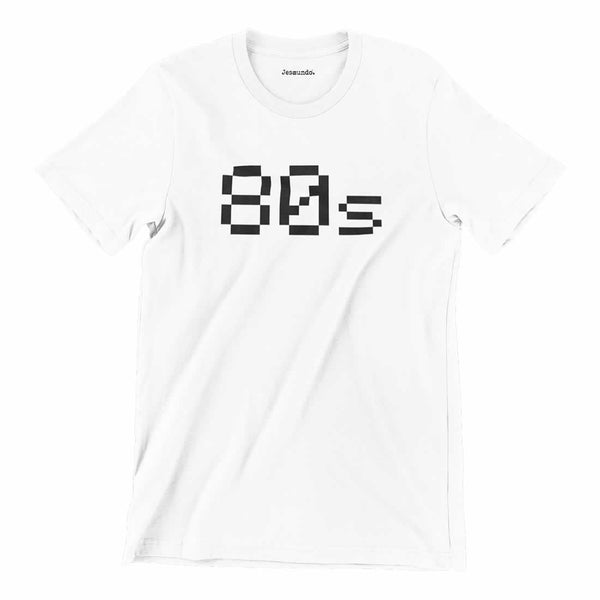 80's Pixel Retro Printed T Shirt