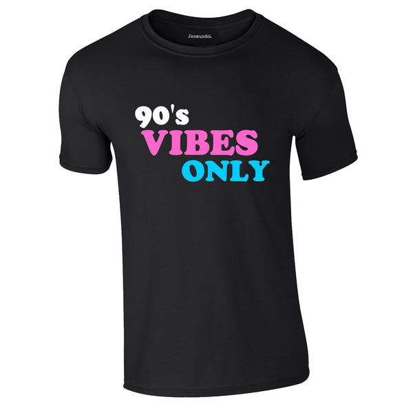 90s Vibes Only Tee In Black