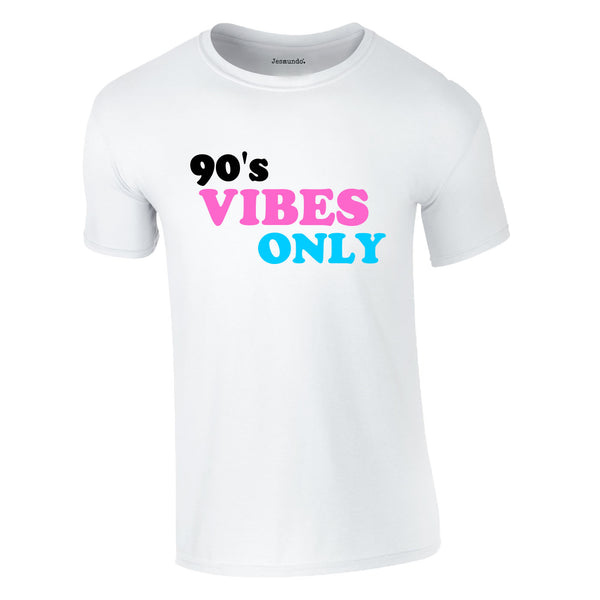 90s Vibes Only Tee In White