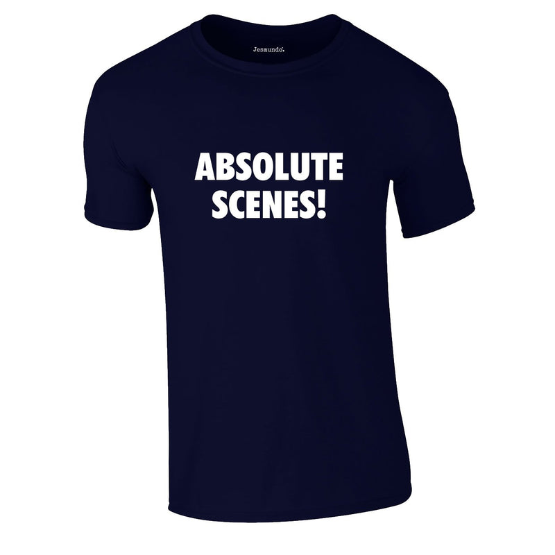 Absolute Scenes Tee In Navy