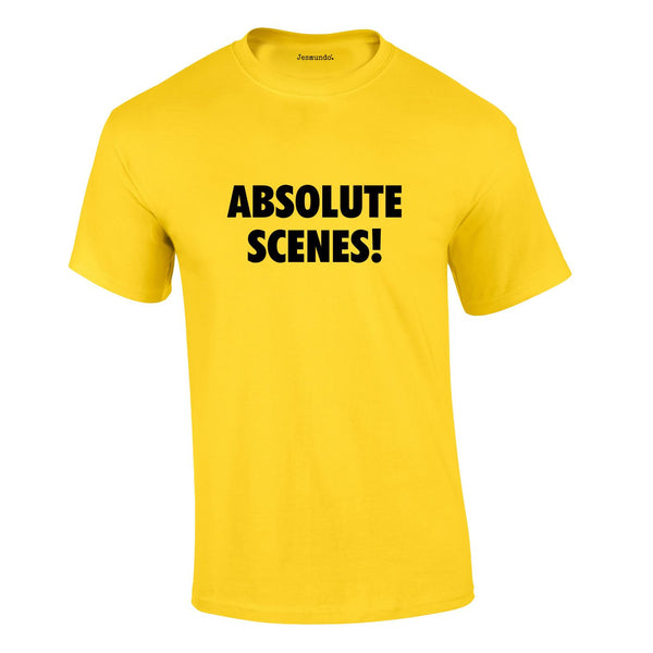 Absolute Scenes Tee In Yellow