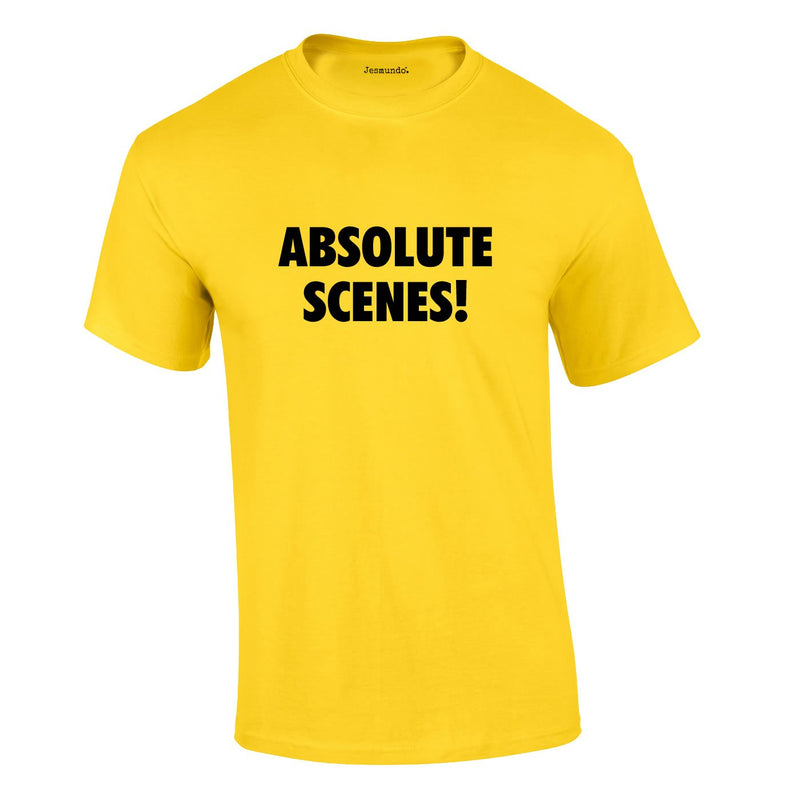 Absolute Scenes Tee In Yellow