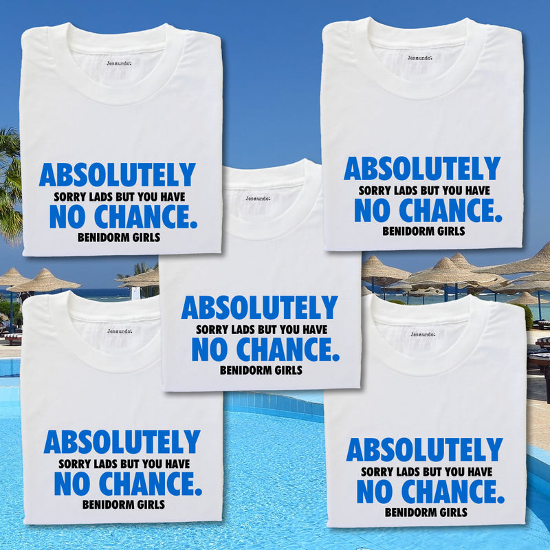 Absolutely No Chance Girls Holiday Tops Personalised