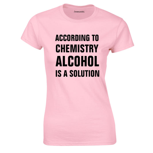 SALE - According To Chemistry Womens Tee Pink