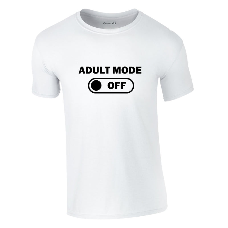 Adult Mode Tee In White