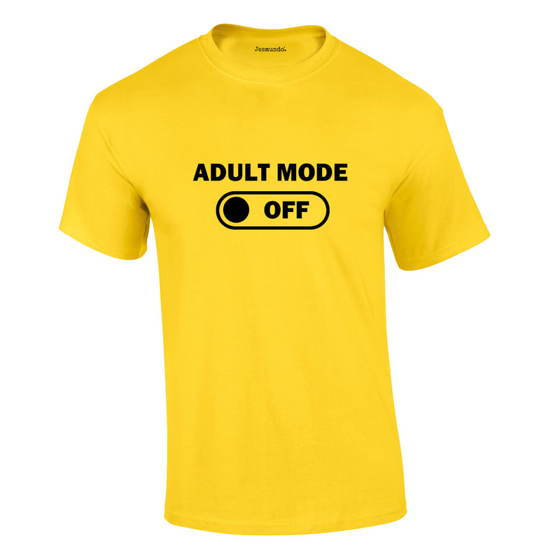 Adult Mode Tee In Yellow