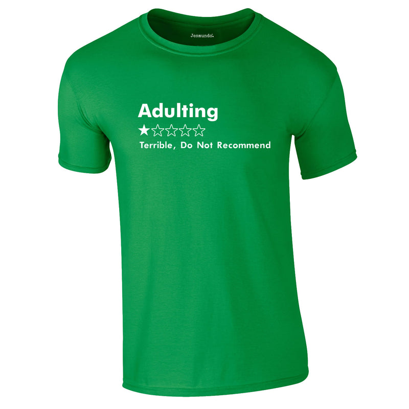 Adulting 1 Star Would Not Recommend T-Shirt