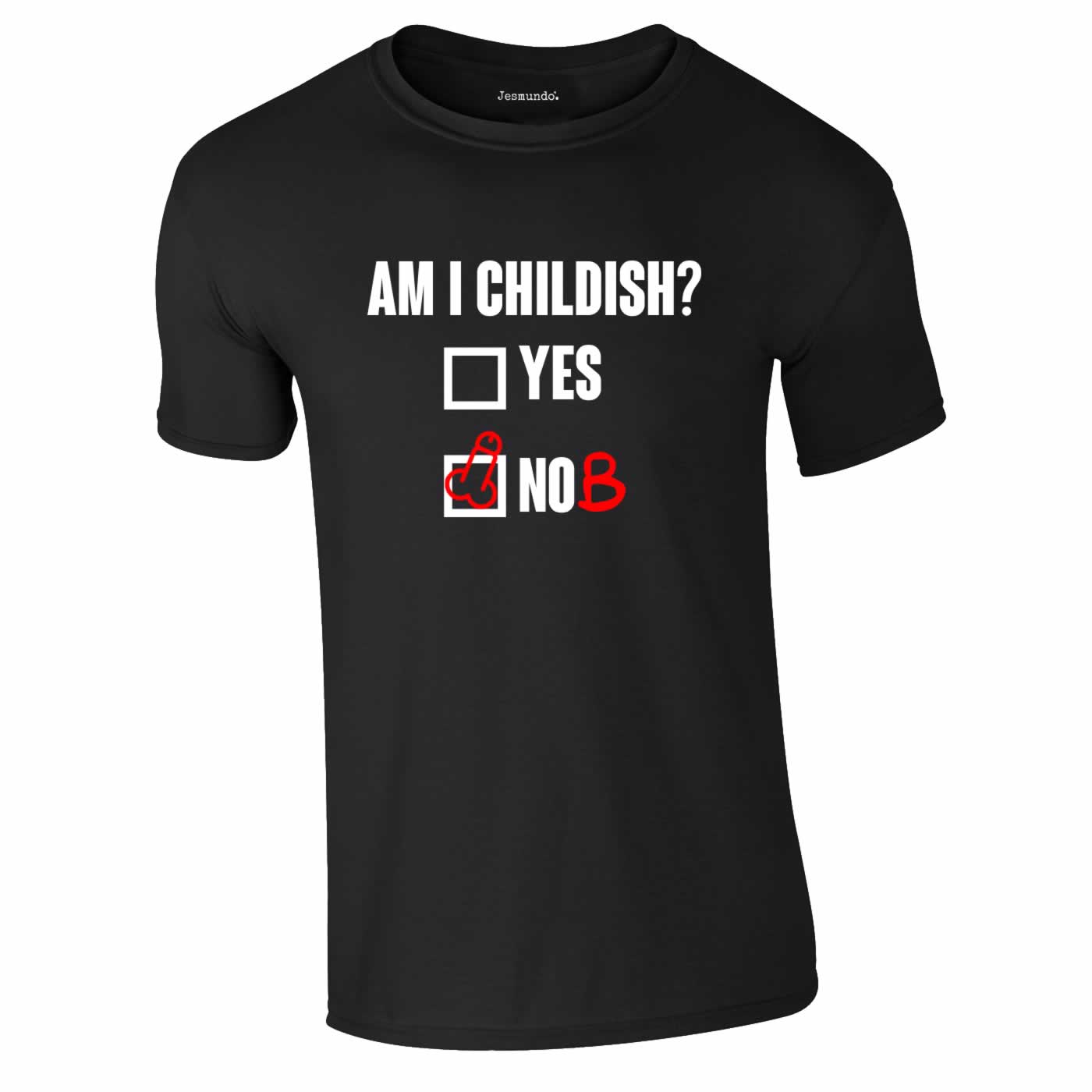 Am I Childish Tee In Black