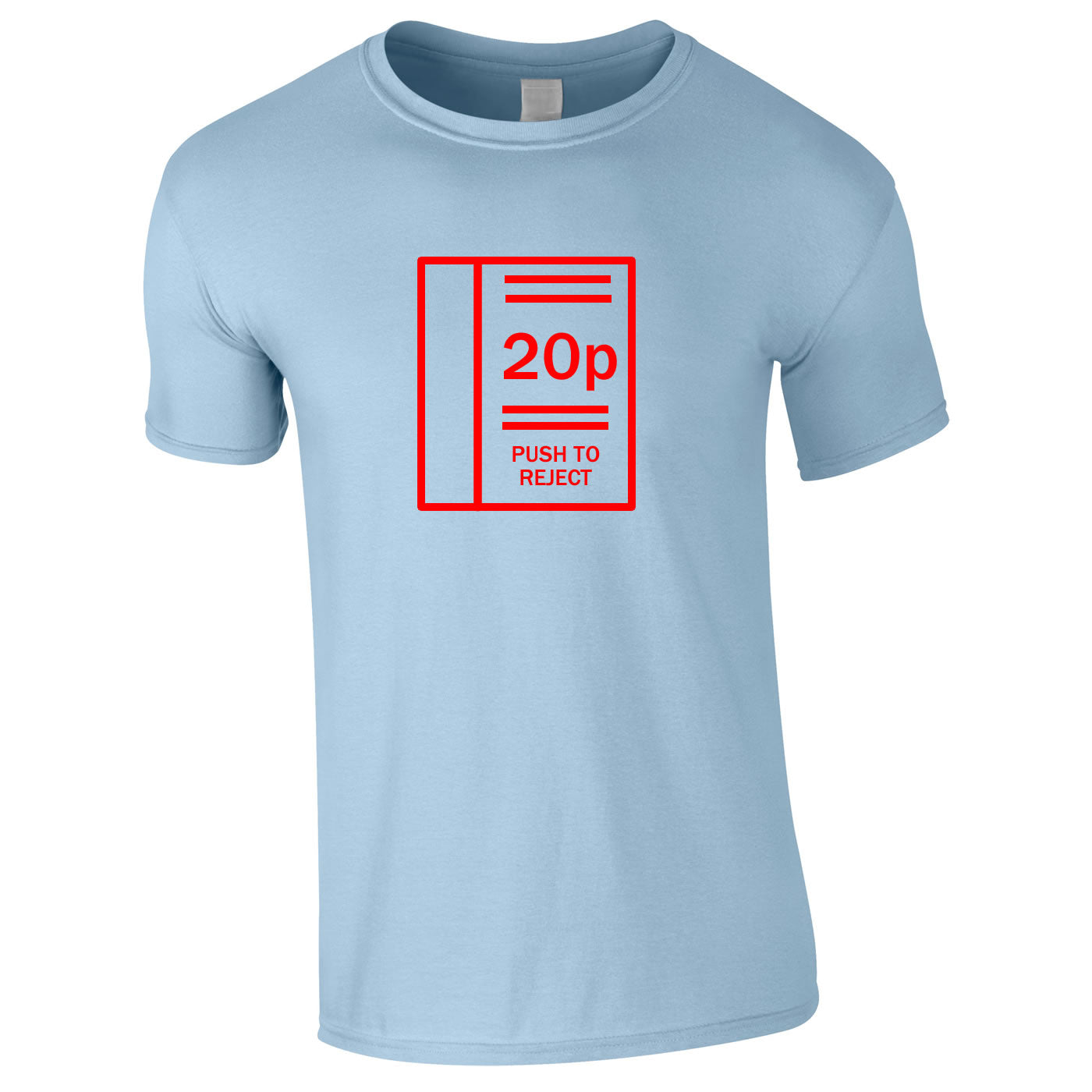 Arcade Machine Inspired Tee In Sky