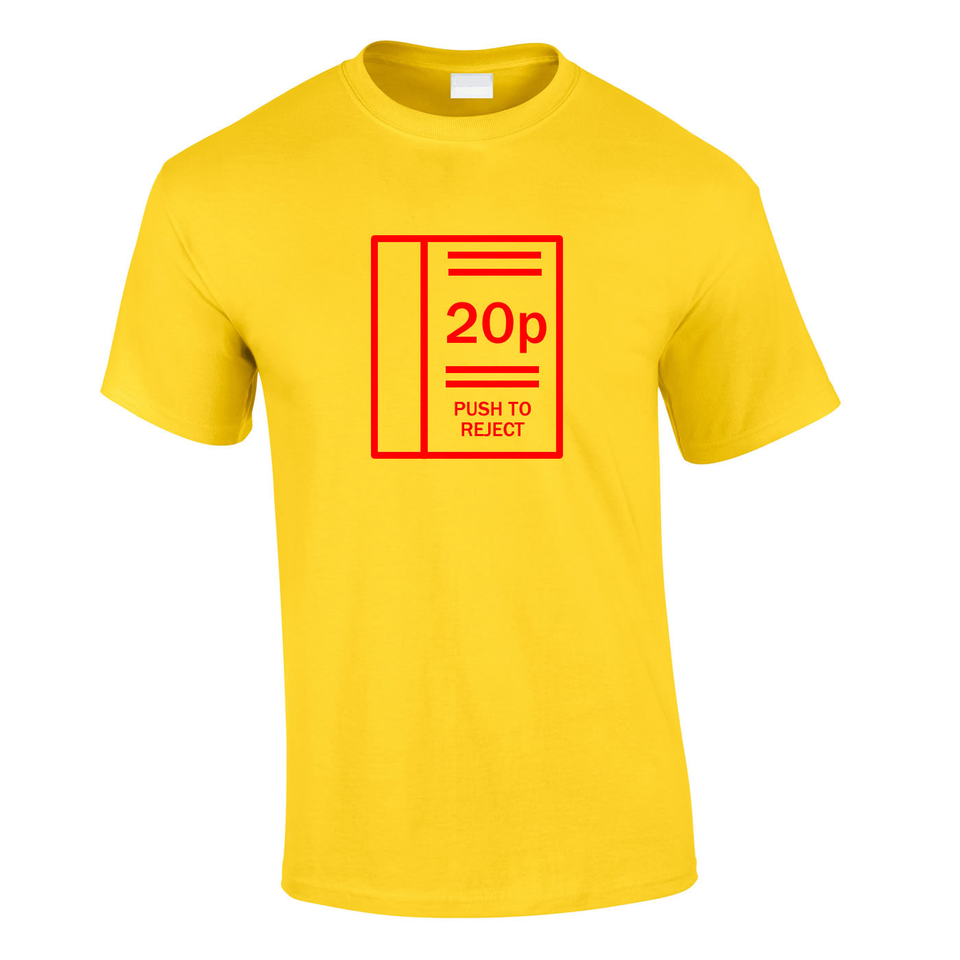 Arcade Machine Inspired Tee In Yellow