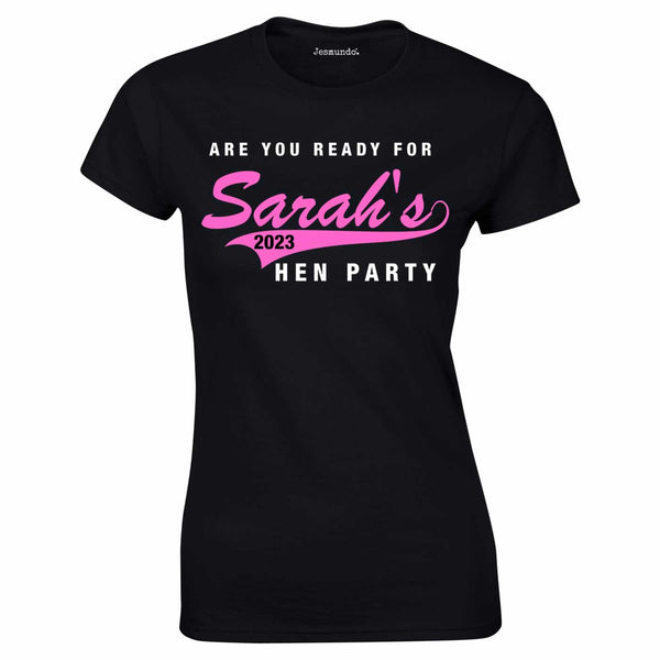 Custom Printed Hen Party Slogan T Shirts