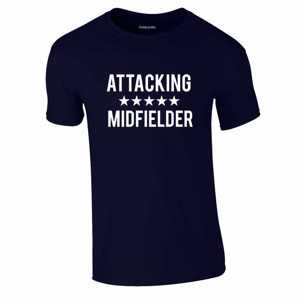 Attacking Midfielder T-Shirt In Navy Blue