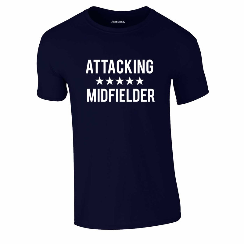 Attacking Midfielder T-Shirt In Navy Blue