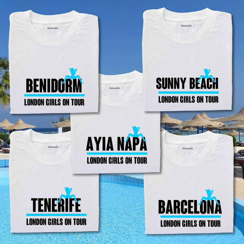 Hens On Tour Marbella Personalised Tee